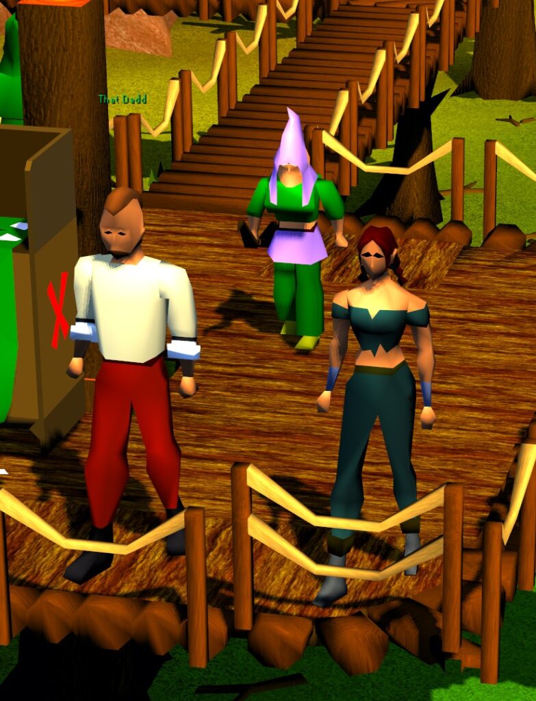 Ironmom and Irondad spending time in the Tree Gnome Stronghold.